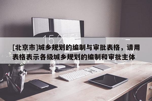 [北京市]城鄉(xiāng)規(guī)劃的編制與審批表格，請(qǐng)用表格表示各級(jí)城鄉(xiāng)規(guī)劃的編制和審批主體