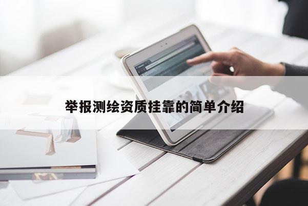 舉報測繪資質掛靠的簡單介紹