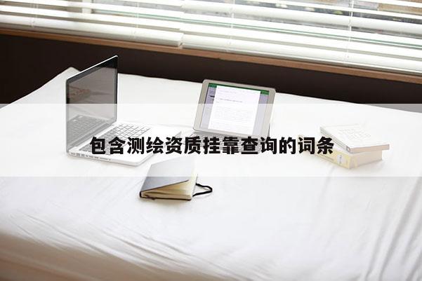 包含測繪資質掛靠查詢的詞條