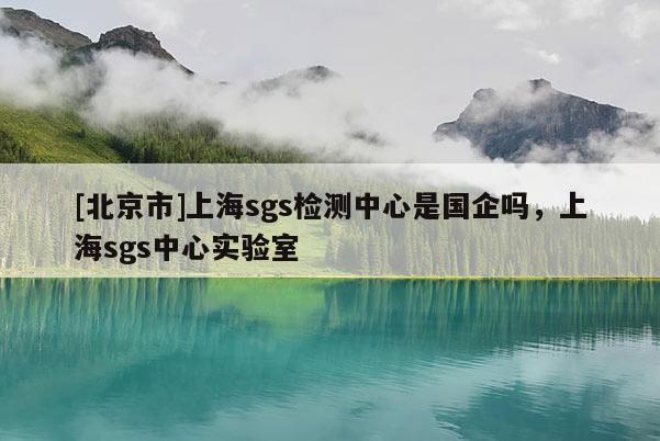 [北京市]上海sgs檢測(cè)中心是國(guó)企嗎，上海sgs中心實(shí)驗(yàn)室