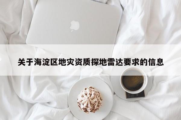 關于海淀區地災資質探地雷達要求的信息